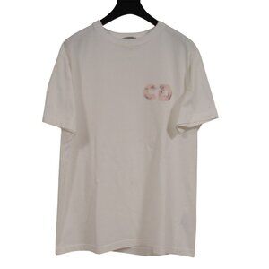 Dior Mens Arsham CD Basketball T Shirt Size Small White Pink Cotton Crewneck
